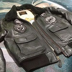 Schott leather aviation jacket